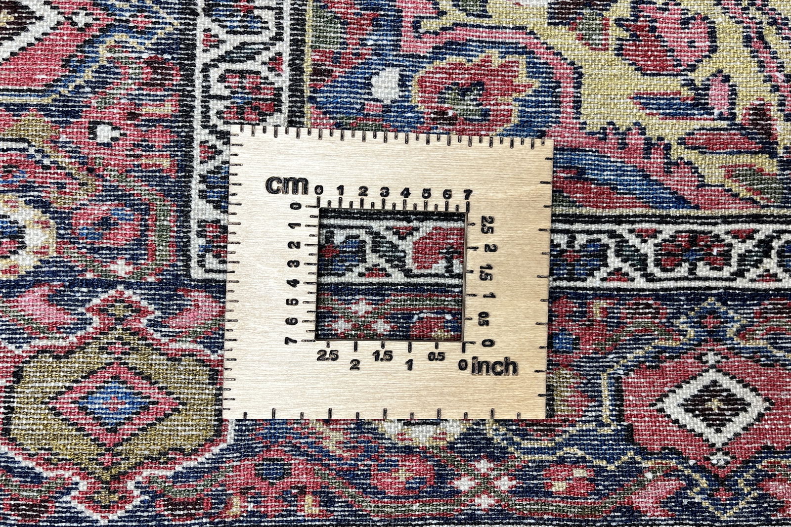 Koutabad — Handgefertigt, 212x150 cm, Blau, 100% Virgin Wool | View 8