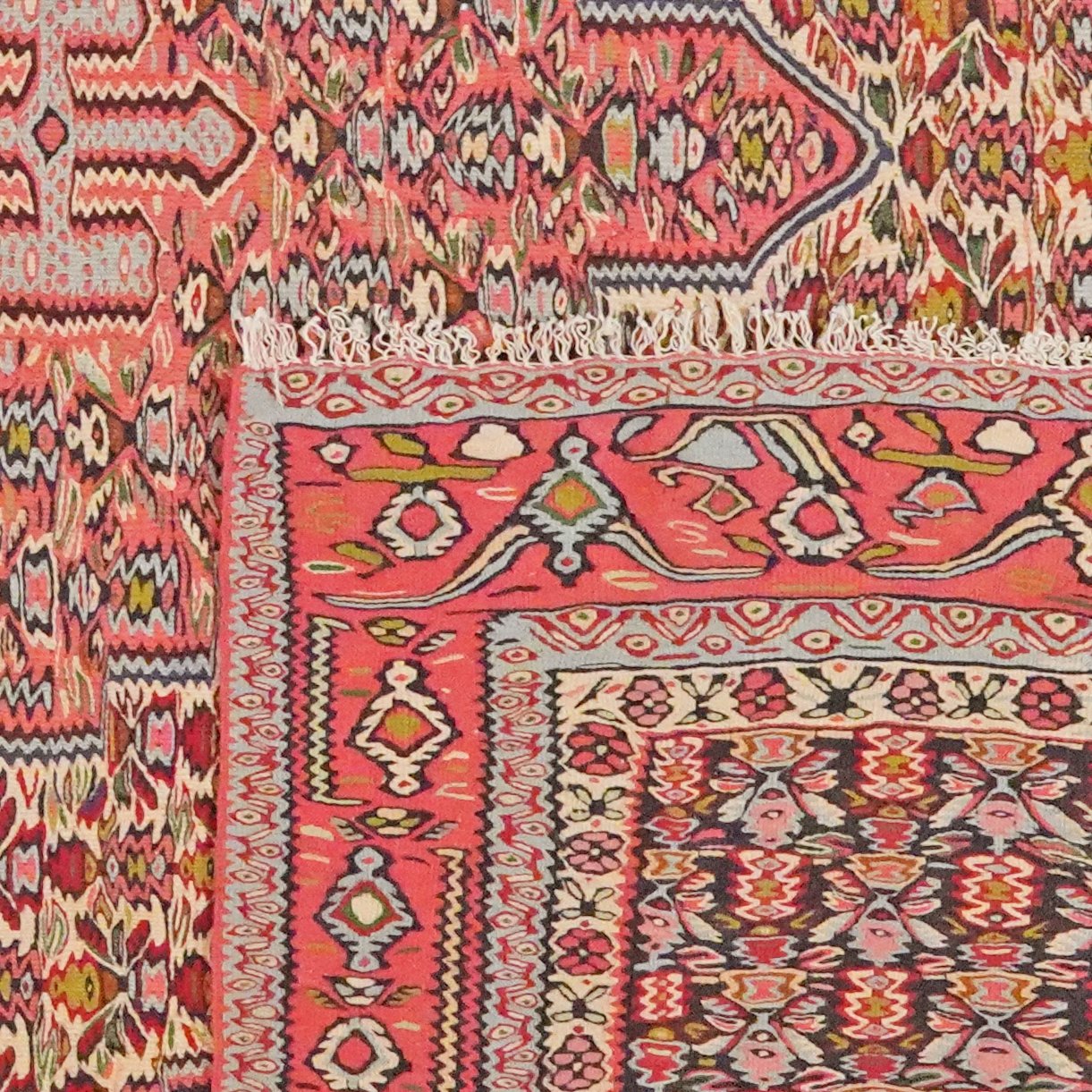 Kelim Senneh — Handmade, 242x340 cm, Multicolor, 100% Virgin Wool | View 6