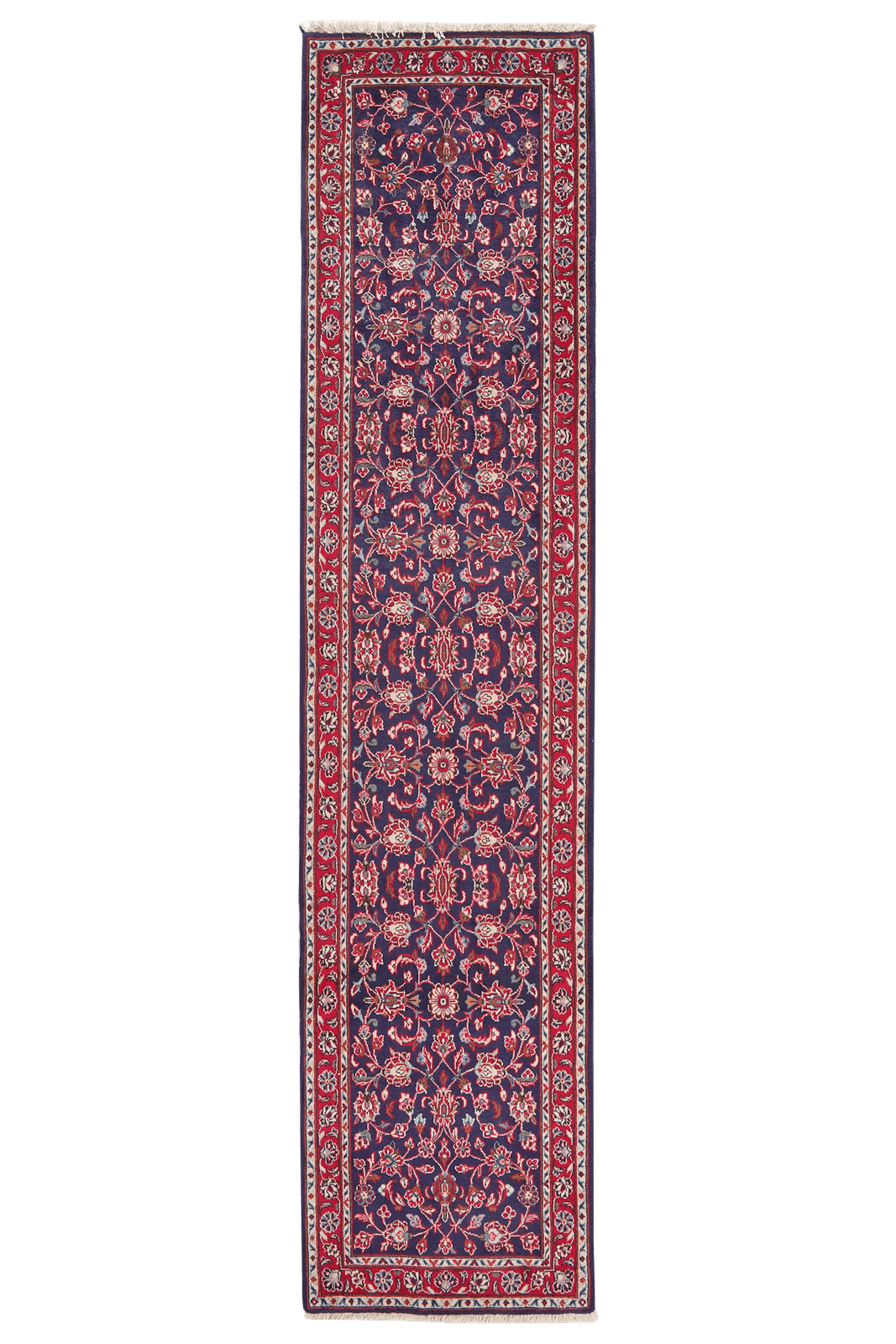 Ardakan — Hand-knotted, 71x305 cm, Blue, 100% Virgin Wool | Main view