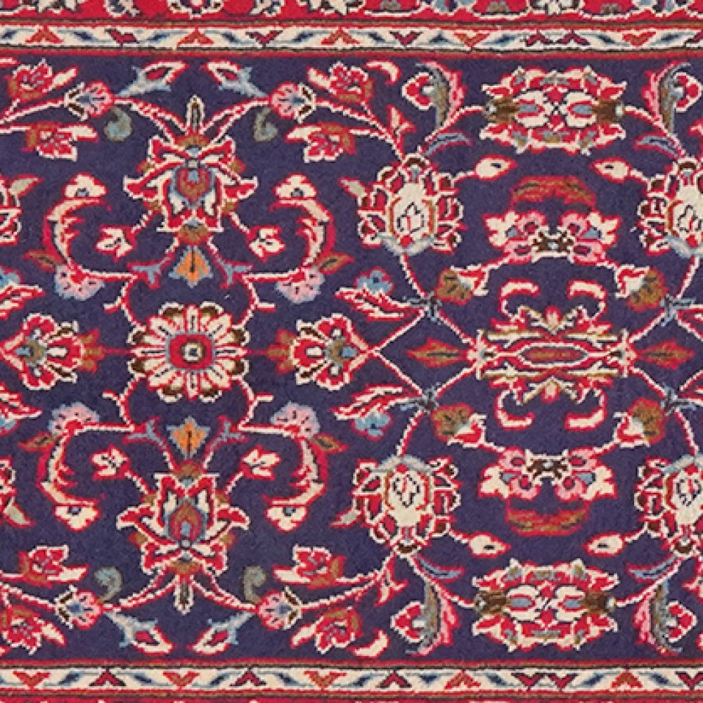 Ardakan — Hand-knotted, 71x305 cm, Blue, 100% Virgin Wool | View 4