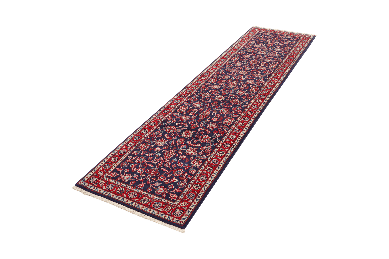 Ardakan — Hand-knotted, 71x305 cm, Blue, 100% Virgin Wool | View 5