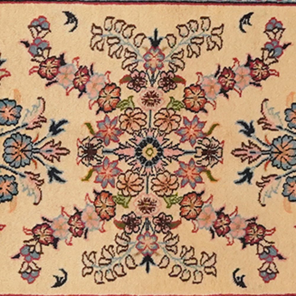 Sarough — Hand-knotted, 67x295 cm, Beige, 100% Virgin Wool | View 4