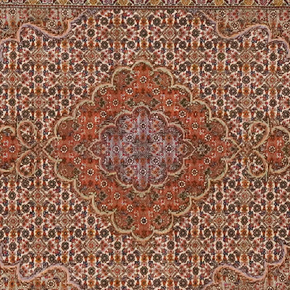 Tabriz 50 Raj — Hand-knotted, 86x294 cm, Brown, 100% Virgin Wool | View 4