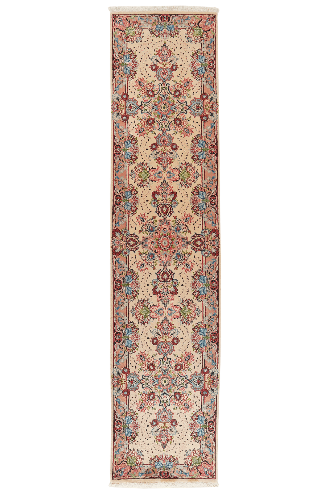 Sarough — Hand-knotted, 68x295 cm, Beige, 100% Virgin Wool | Main view