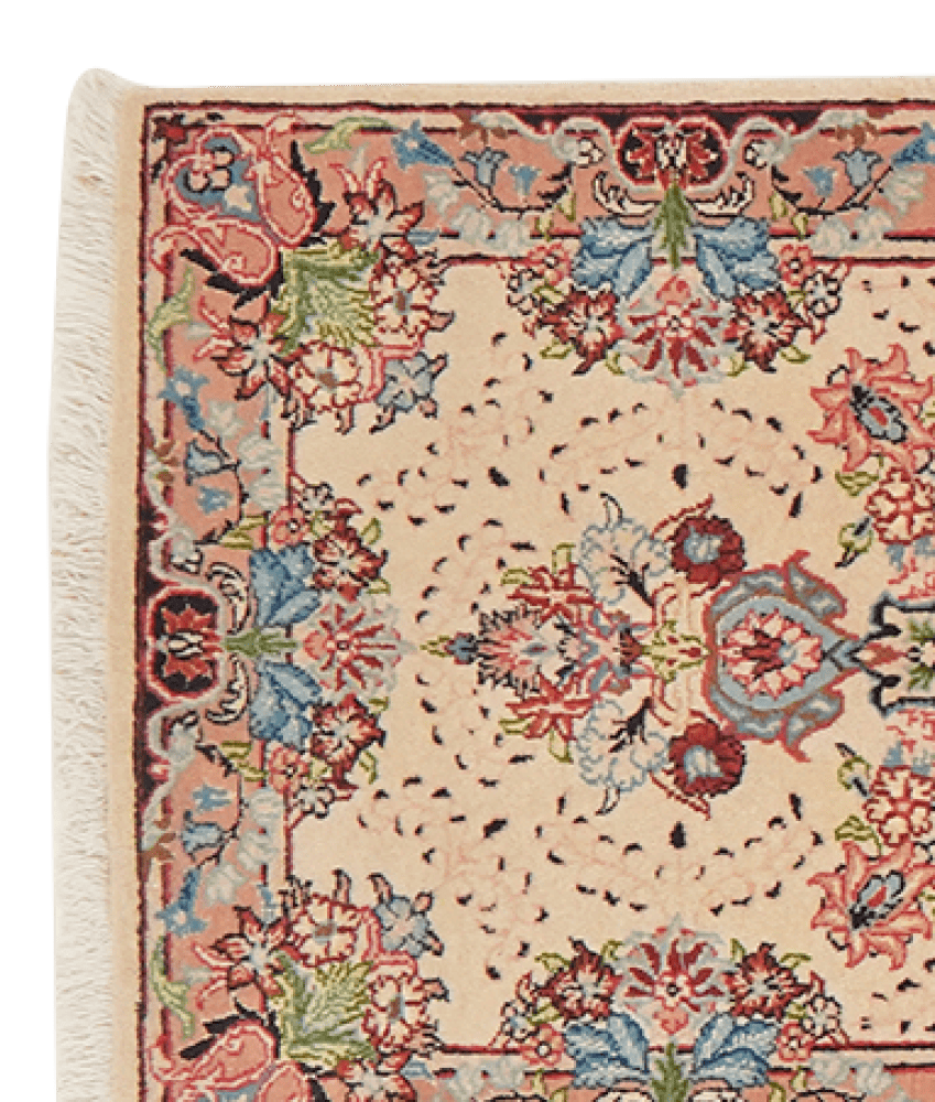 Sarough — Hand-knotted, 68x295 cm, Beige, 100% Virgin Wool | View 3