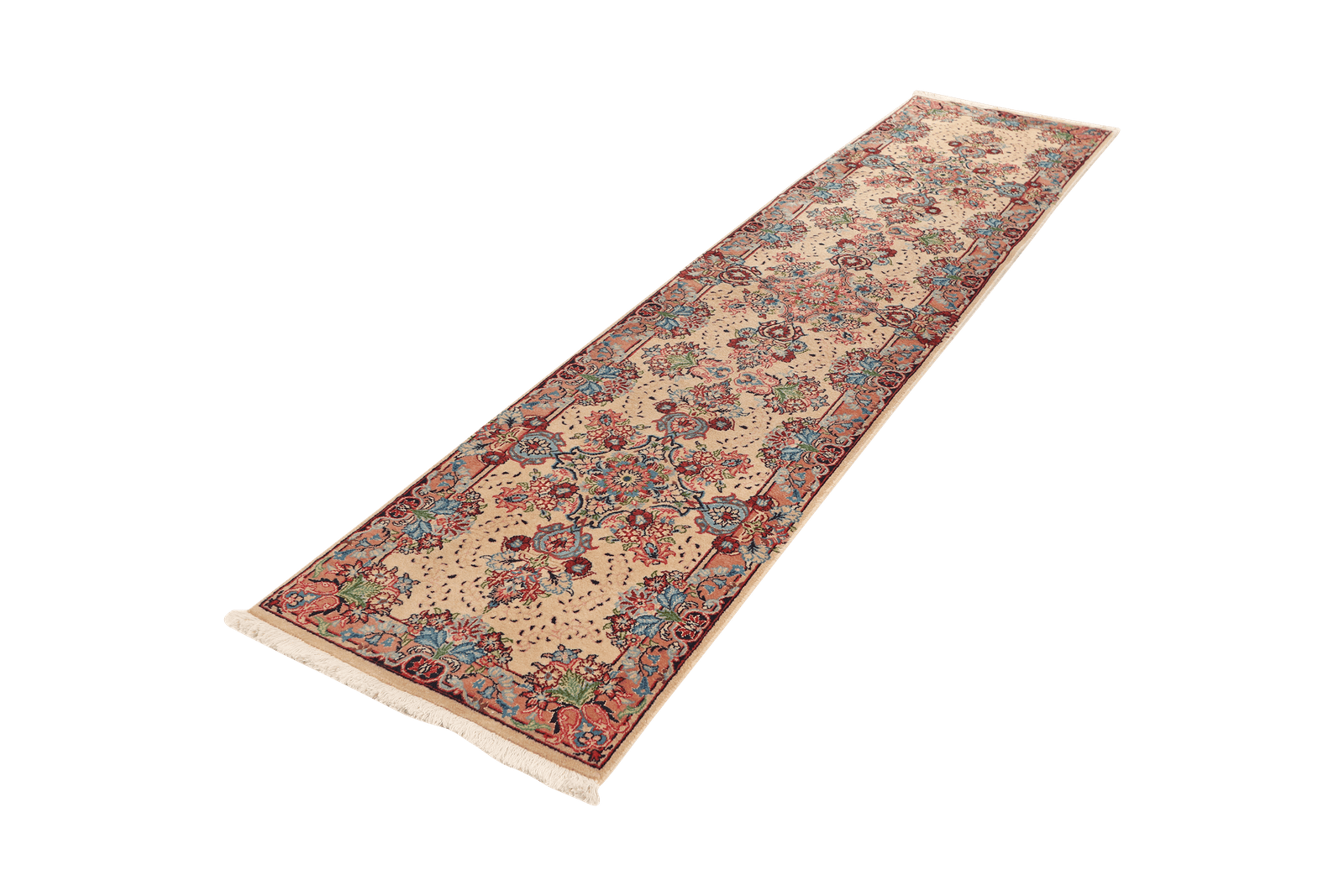 Sarough — Hand-knotted, 68x295 cm, Beige, 100% Virgin Wool | View 5