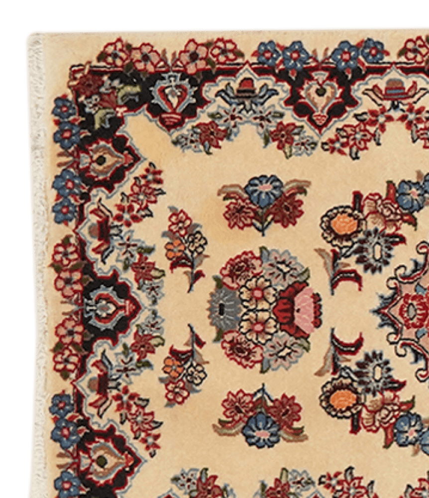 Sarough — Hand-knotted, 70x297 cm, Beige, 100% Virgin Wool | View 3