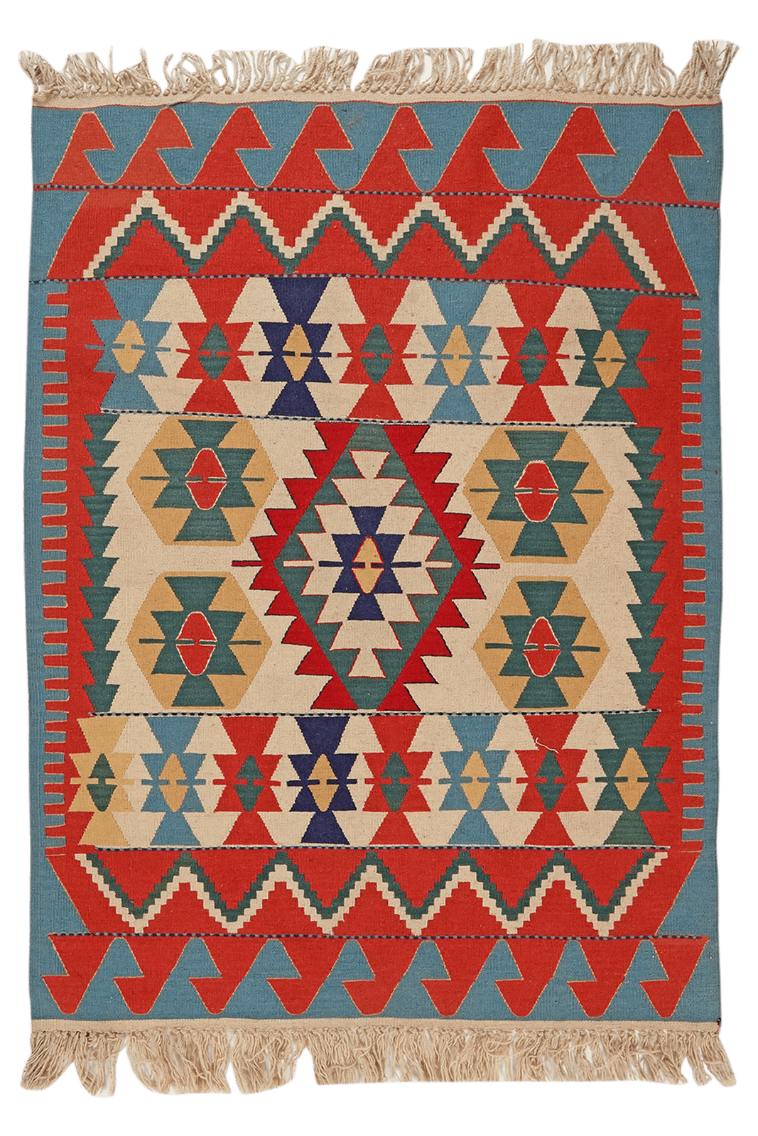 Kelim — Handmade, 113x156 cm, Multicolor, 100% Virgin Wool | Main view
