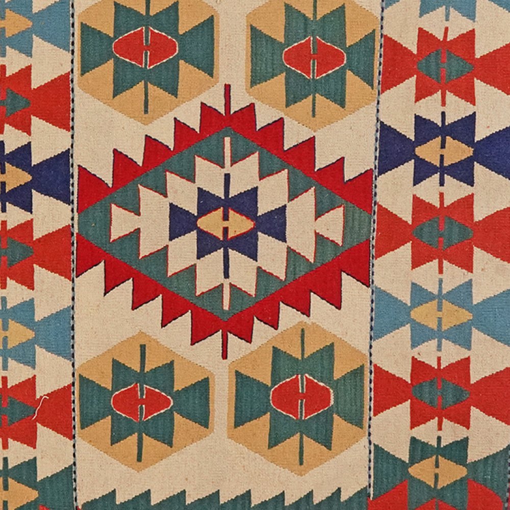 Kelim — Handmade, 113x156 cm, Multicolor, 100% Virgin Wool | View 4