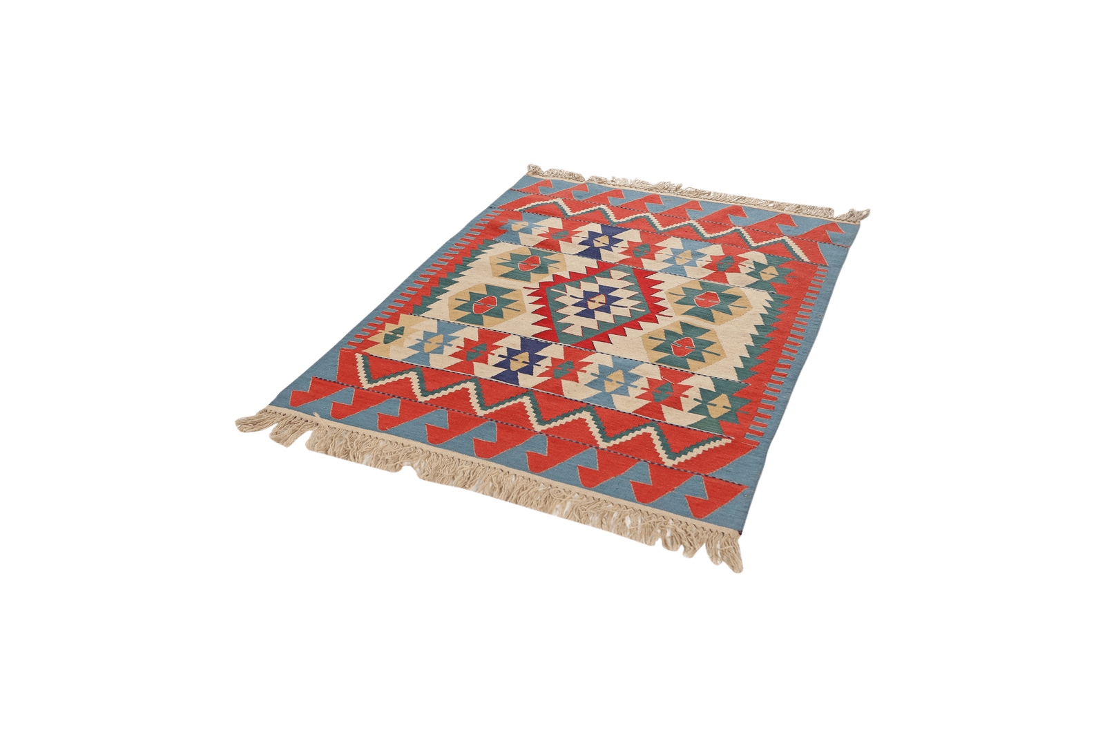 Kelim — Handmade, 113x156 cm, Multicolor, 100% Virgin Wool | View 5