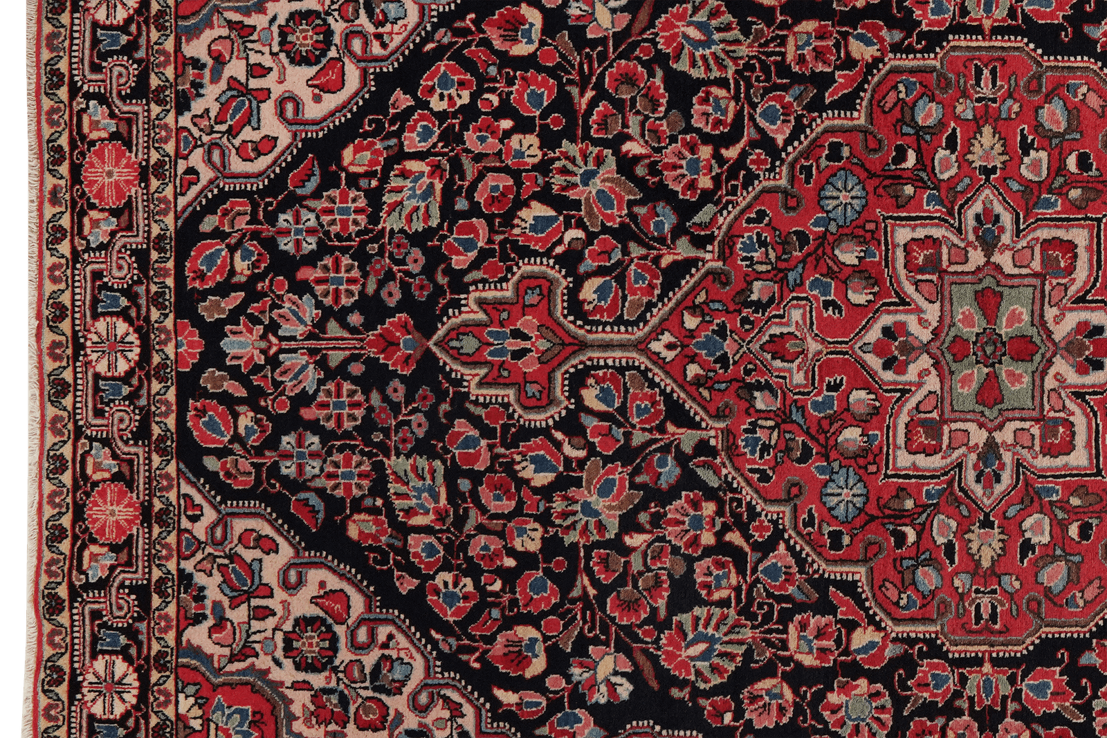Djozan — Hand-knotted, 131x207 cm, Blue, 100% Virgin Wool | View 3
