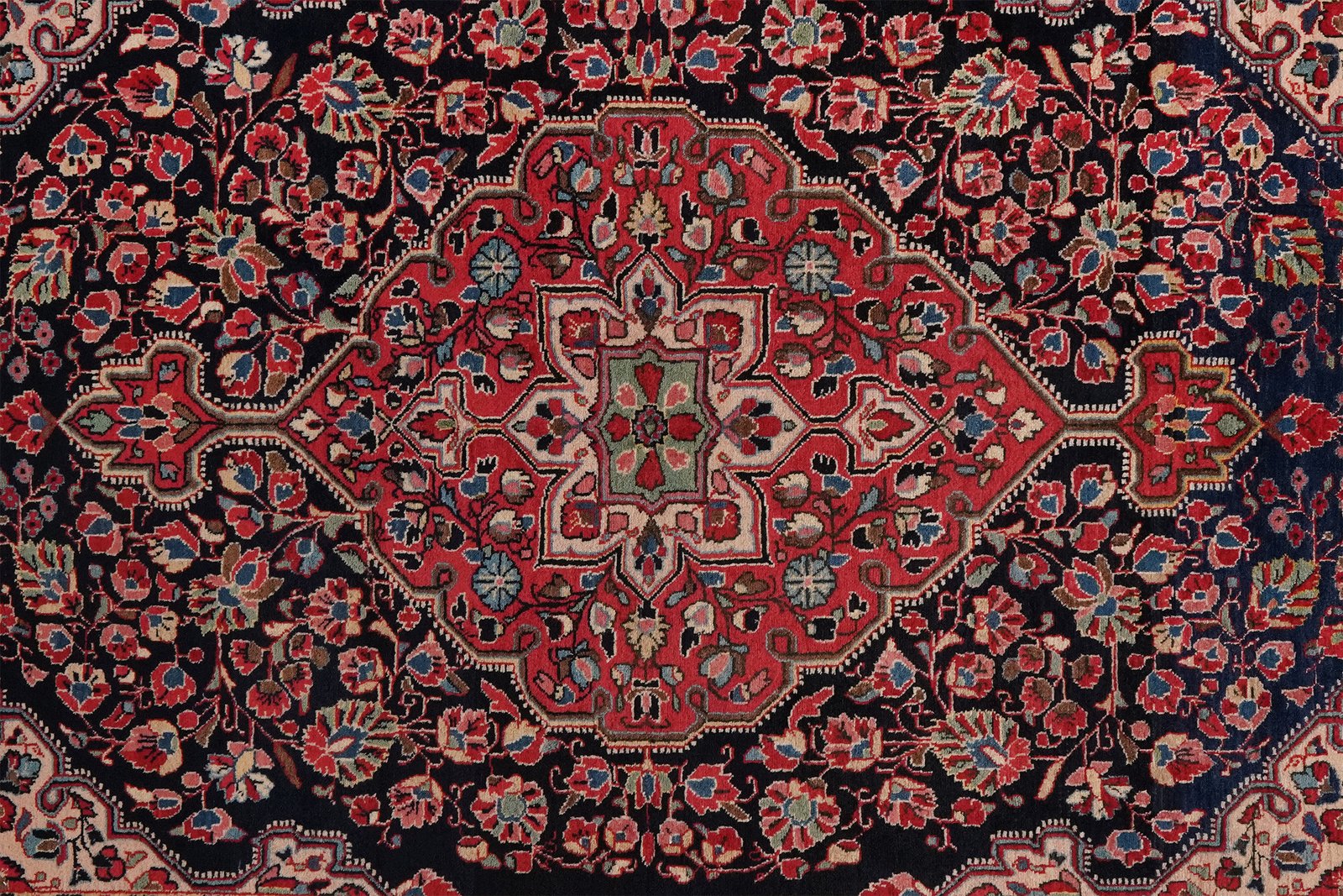 Djozan — Hand-knotted, 131x207 cm, Blue, 100% Virgin Wool | View 4