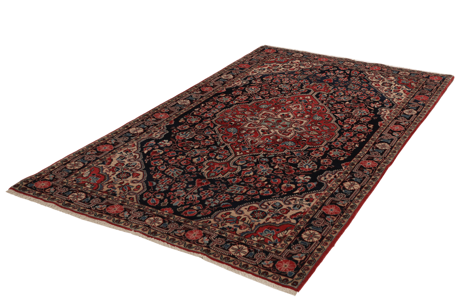 Djozan — Hand-knotted, 131x207 cm, Blue, 100% Virgin Wool | View 6