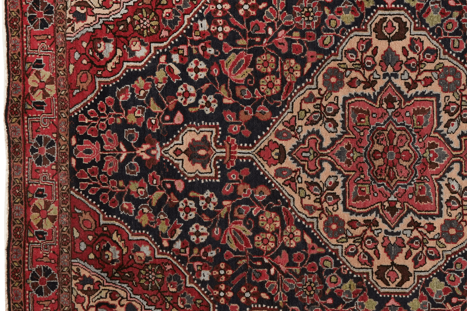 Djozan — Hand-knotted, 105x155 cm, Blue, 100% Virgin Wool | View 3