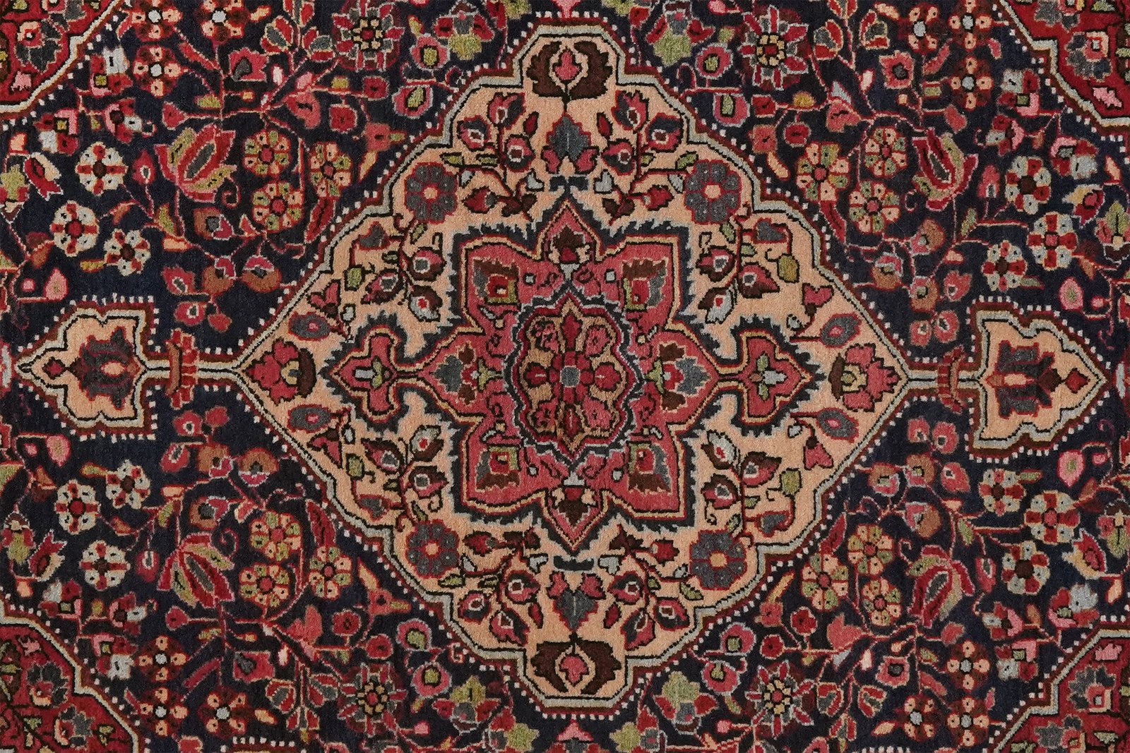 Djozan — Hand-knotted, 105x155 cm, Blue, 100% Virgin Wool | View 4