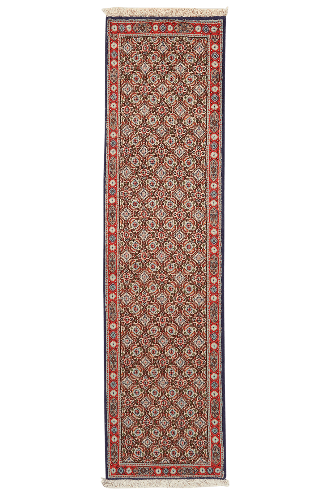 Moud Mahi — Hand-knotted, 48x192 cm, Beige, 100% Virgin Wool | Main view