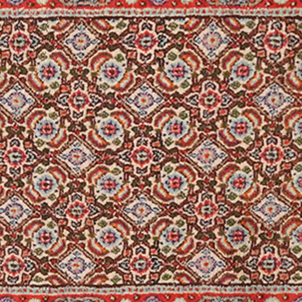 Moud Mahi — Hand-knotted, 48x192 cm, Beige, 100% Virgin Wool | View 4