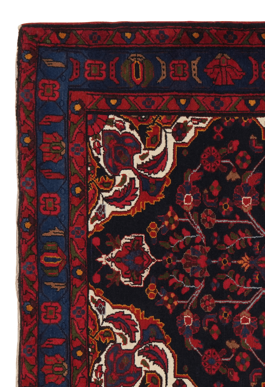 Songor — Hand-knotted, 143x209 cm, Blue, 100% Virgin Wool | View 3