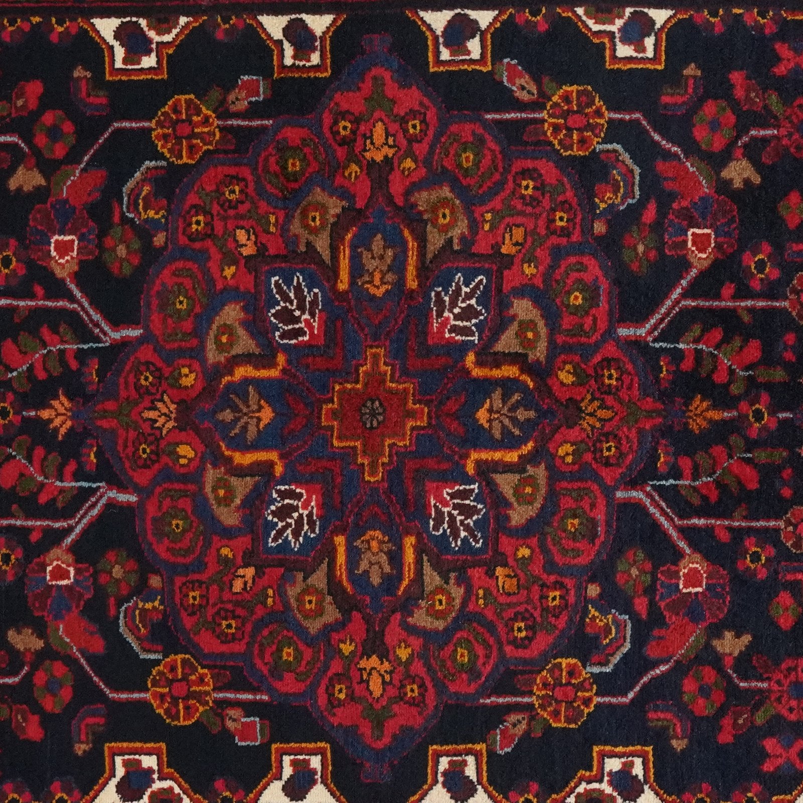 Songor — Hand-knotted, 143x209 cm, Blue, 100% Virgin Wool | View 4