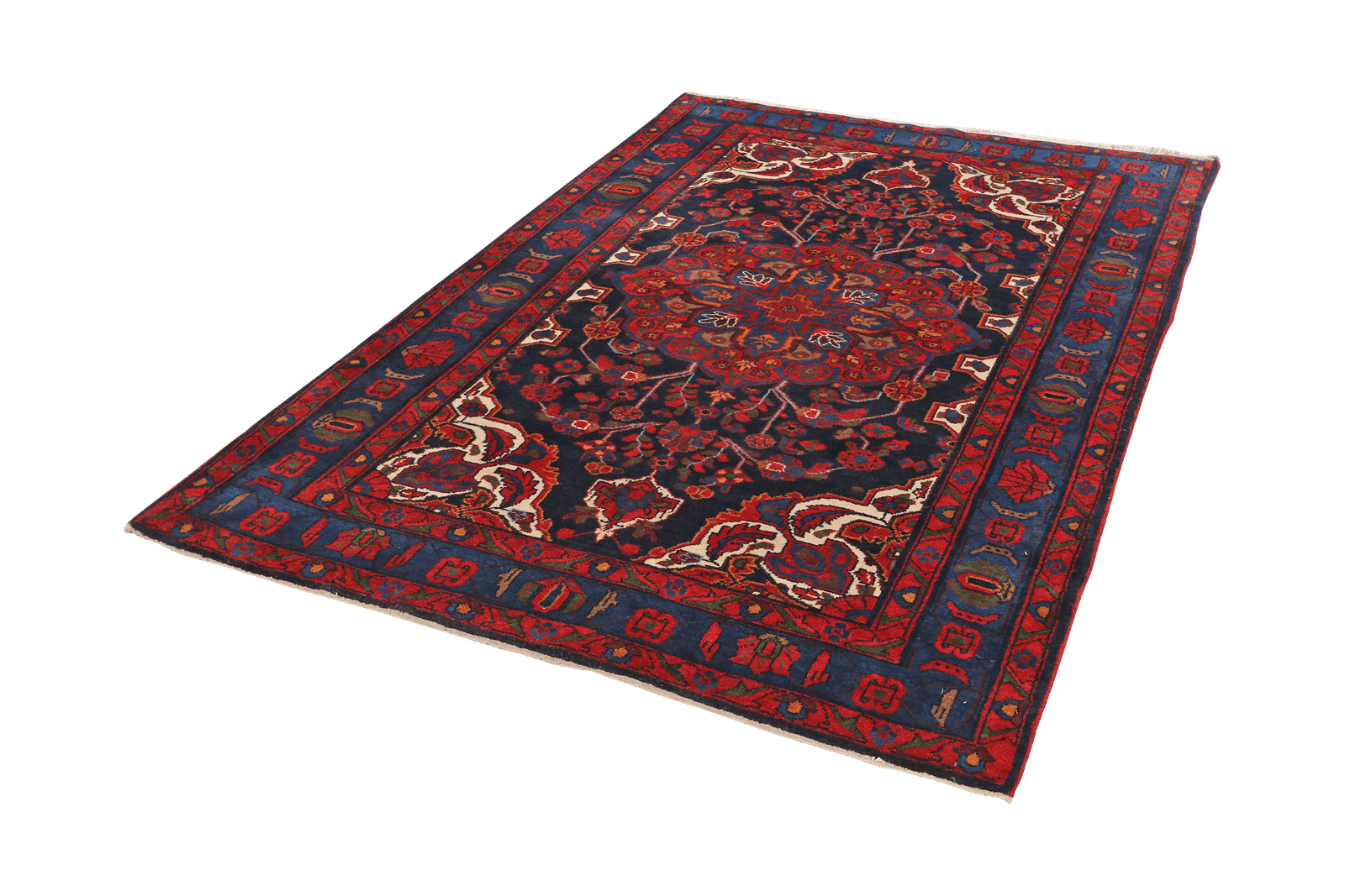 Songor — Hand-knotted, 143x209 cm, Blue, 100% Virgin Wool | View 5