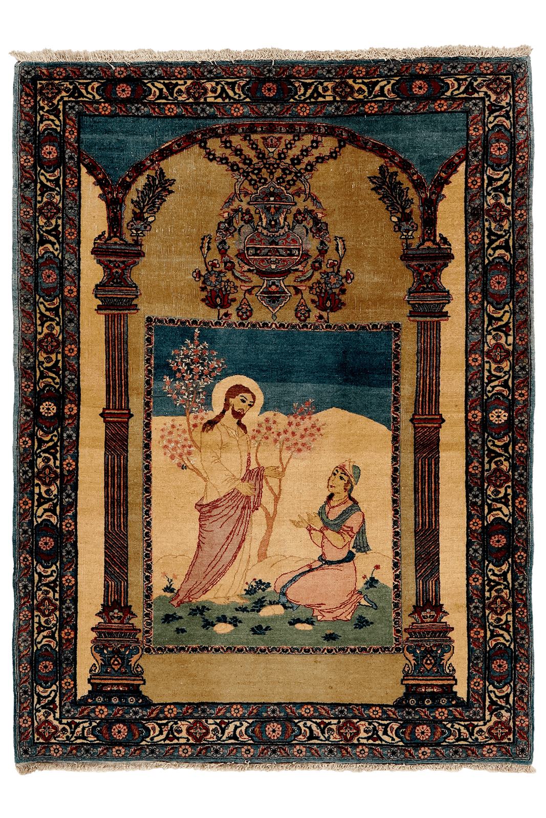 Semnan — Hand-knotted, 104x164 cm, Beige, 100% Virgin Wool | Main view