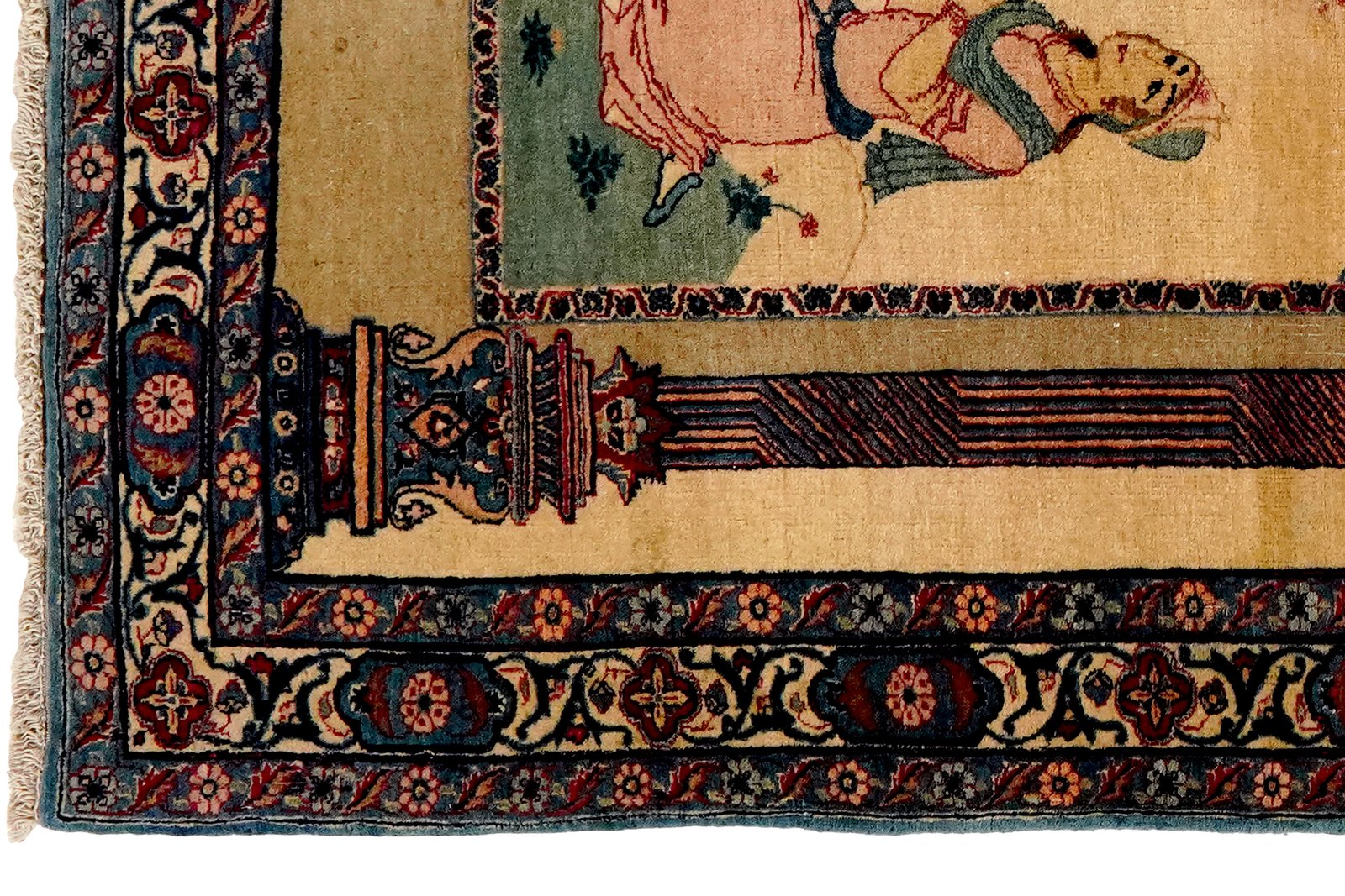 Semnan — Hand-knotted, 104x164 cm, Beige, 100% Virgin Wool | View 3