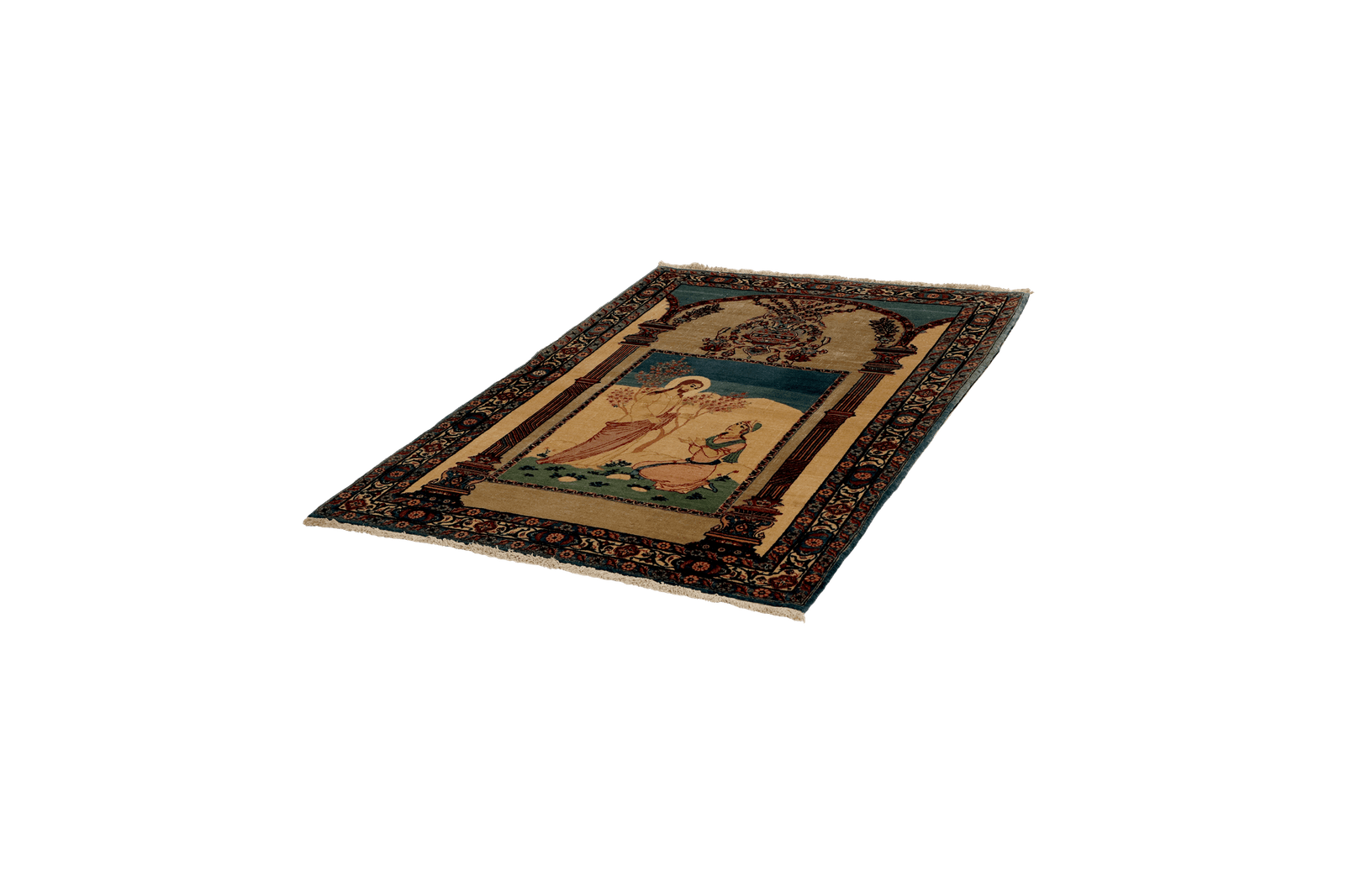 Semnan — Hand-knotted, 104x164 cm, Beige, 100% Virgin Wool | View 5