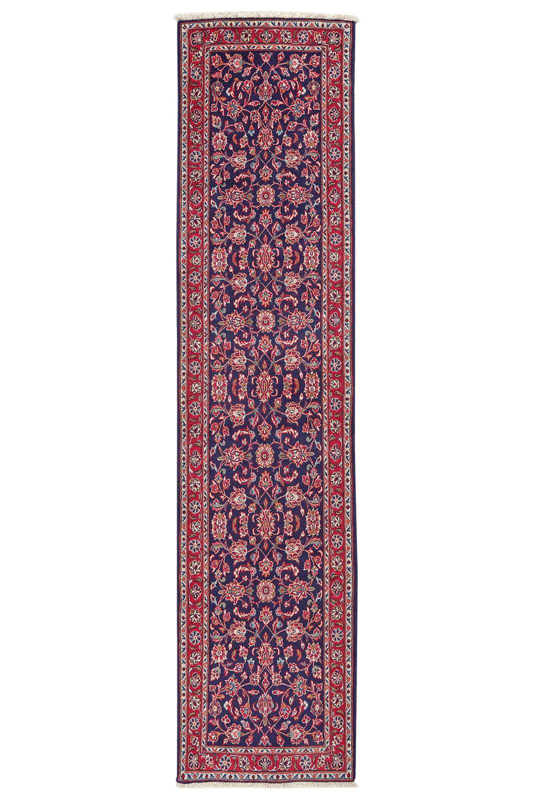 Ardakan — Hand-knotted, 70x303 cm, Blue, 100% Virgin Wool | Main view