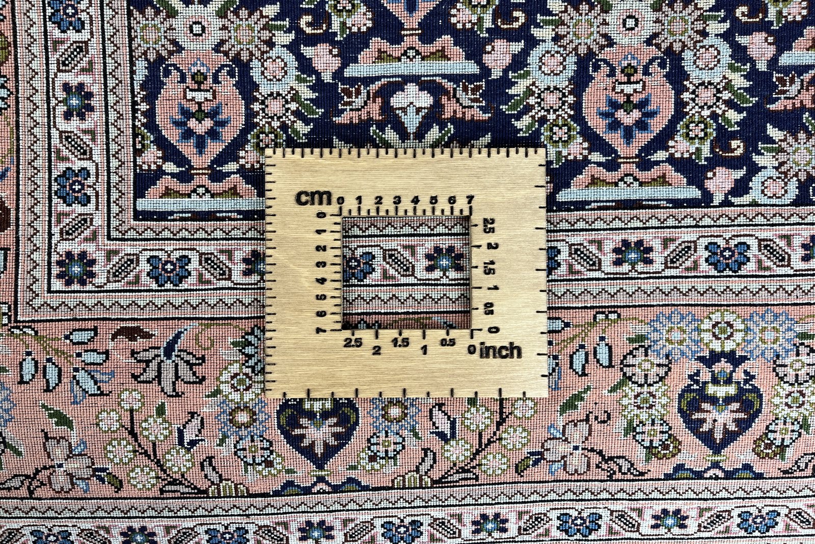 Tabriz 50 Raj — Hand-knotted, 151x201 cm, Orange, 100% Virgin Wool | View 11