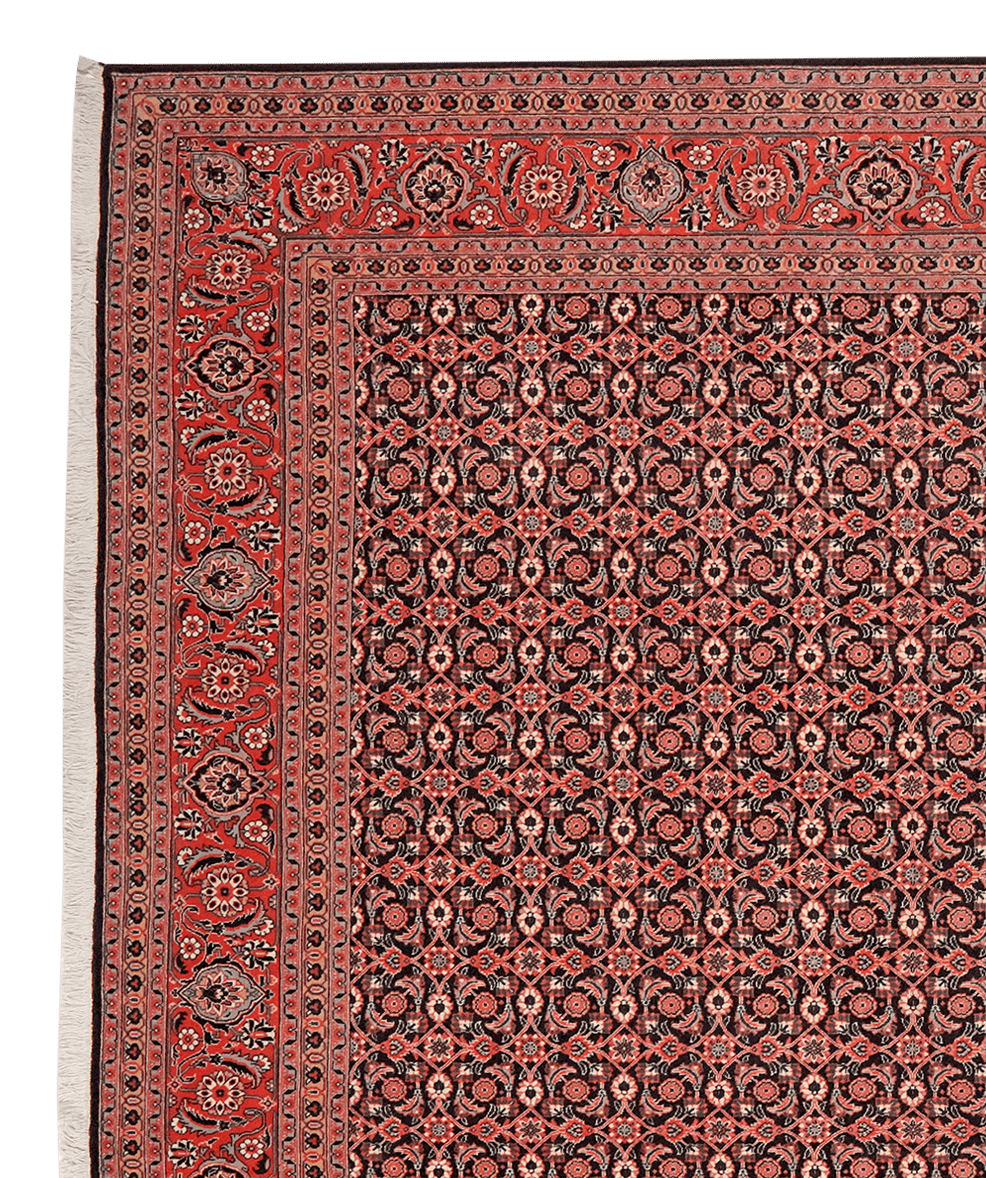 Tabriz 50 Raj — Hand-knotted, 204x302 cm, Blue, 100% Virgin Wool | View 3