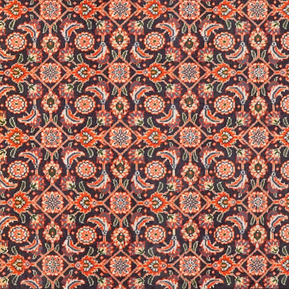 Tabriz 50 Raj — Hand-knotted, 105x151 cm, Blue, 95% Schurwolle, 5% Seide | View 4