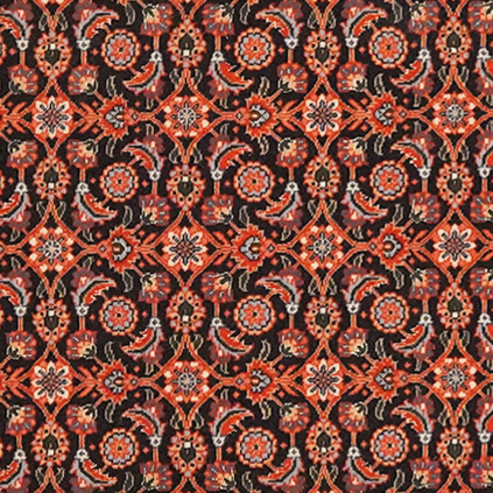 Tabriz 50 Raj — Hand-knotted, 70x196 cm, Orange, 100% Virgin Wool | View 4