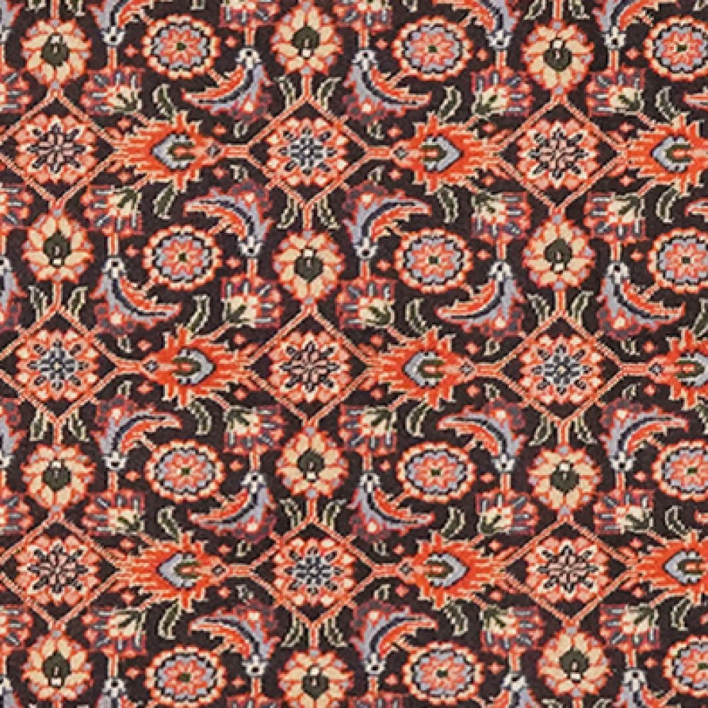 Tabriz 50 Raj — Hand-knotted, 65x200 cm, Blue, 100% Virgin Wool | View 4