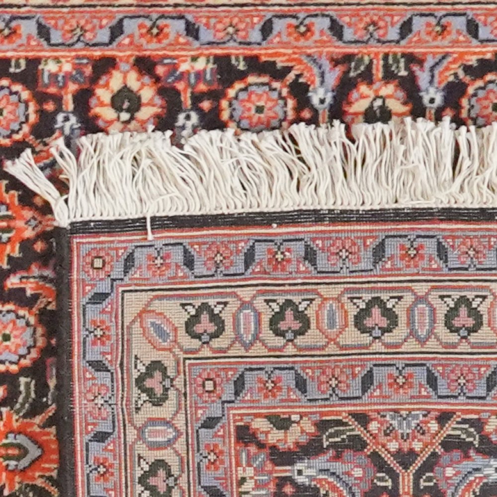 Tabriz 50 Raj — Hand-knotted, 65x200 cm, Blue, 100% Virgin Wool | View 6