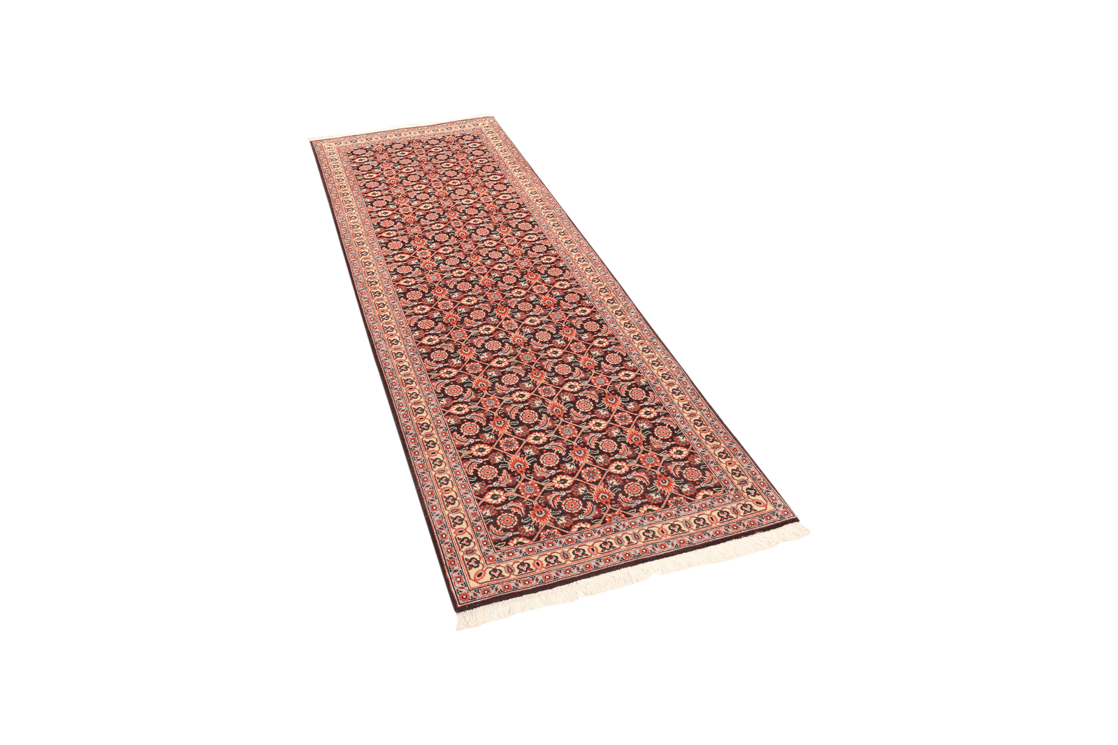 Tabriz 50 Raj — Hand-knotted, 66x200 cm, Blue, 100% Virgin Wool | View 5