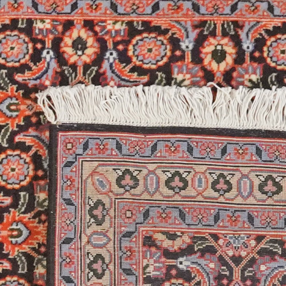 Tabriz 50 Raj — Hand-knotted, 67x200 cm, Blue, 100% Virgin Wool | View 6
