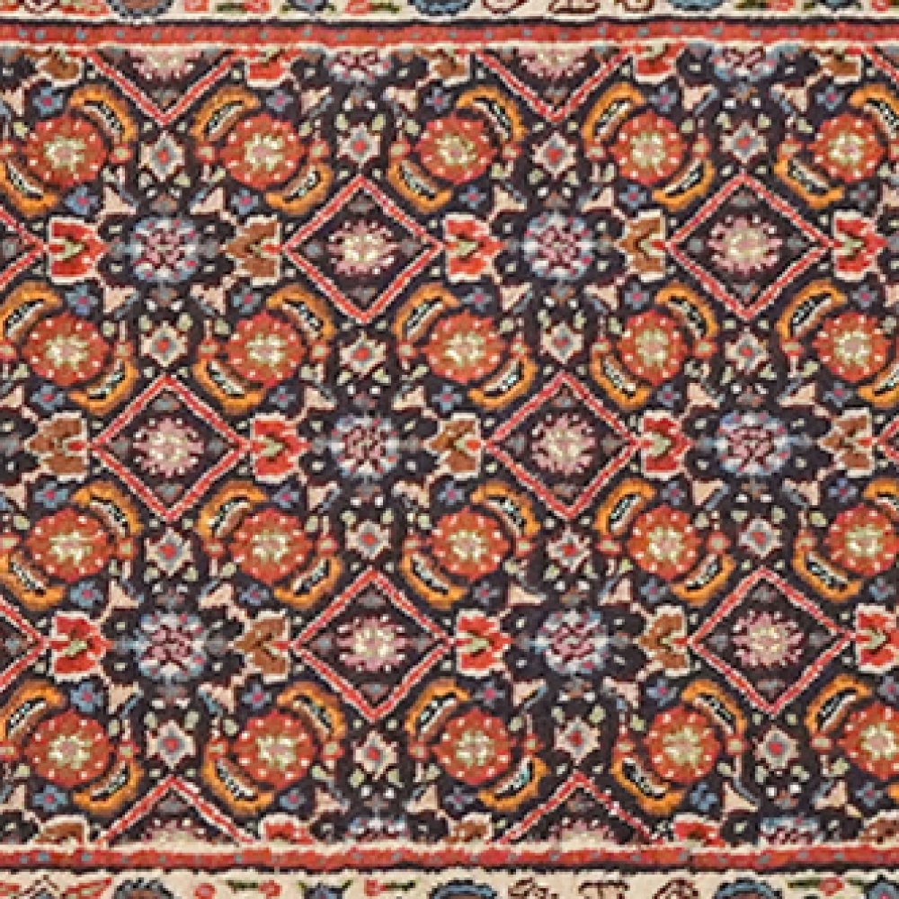 Moud Mahi — Hand-knotted, 49x200 cm, Blue, 100% Virgin Wool | View 4