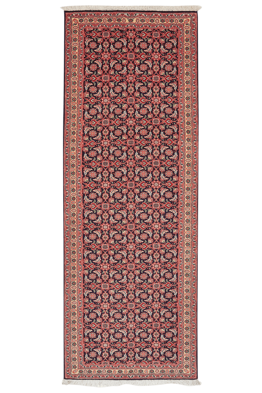 Tabriz 50 Raj — Hand-knotted, 70x189 cm, Blue, 100% Virgin Wool | Main view