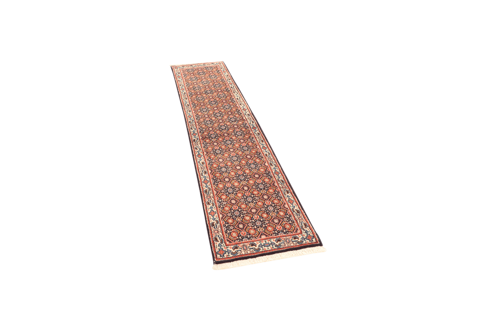 Moud Mahi — Hand-knotted, 48x203 cm, Blue, 100% Virgin Wool | View 5