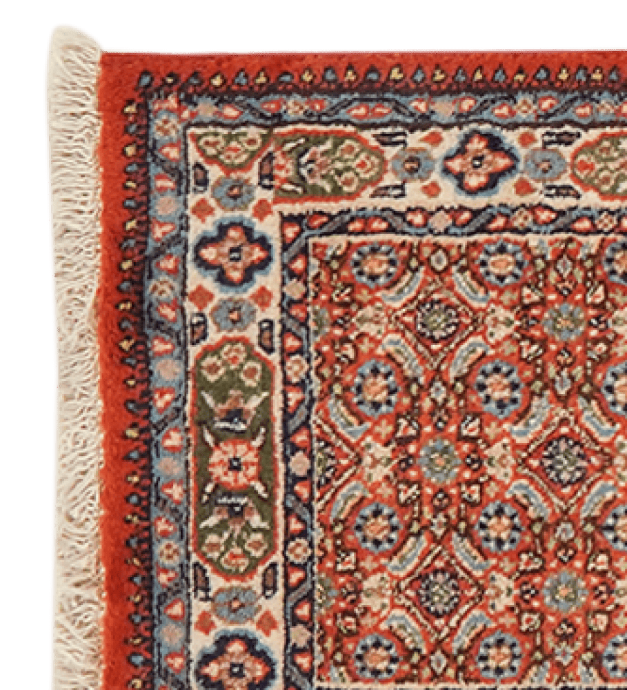 Moud Mahi — Hand-knotted, 49x196 cm, Red, 100% Virgin Wool | View 3