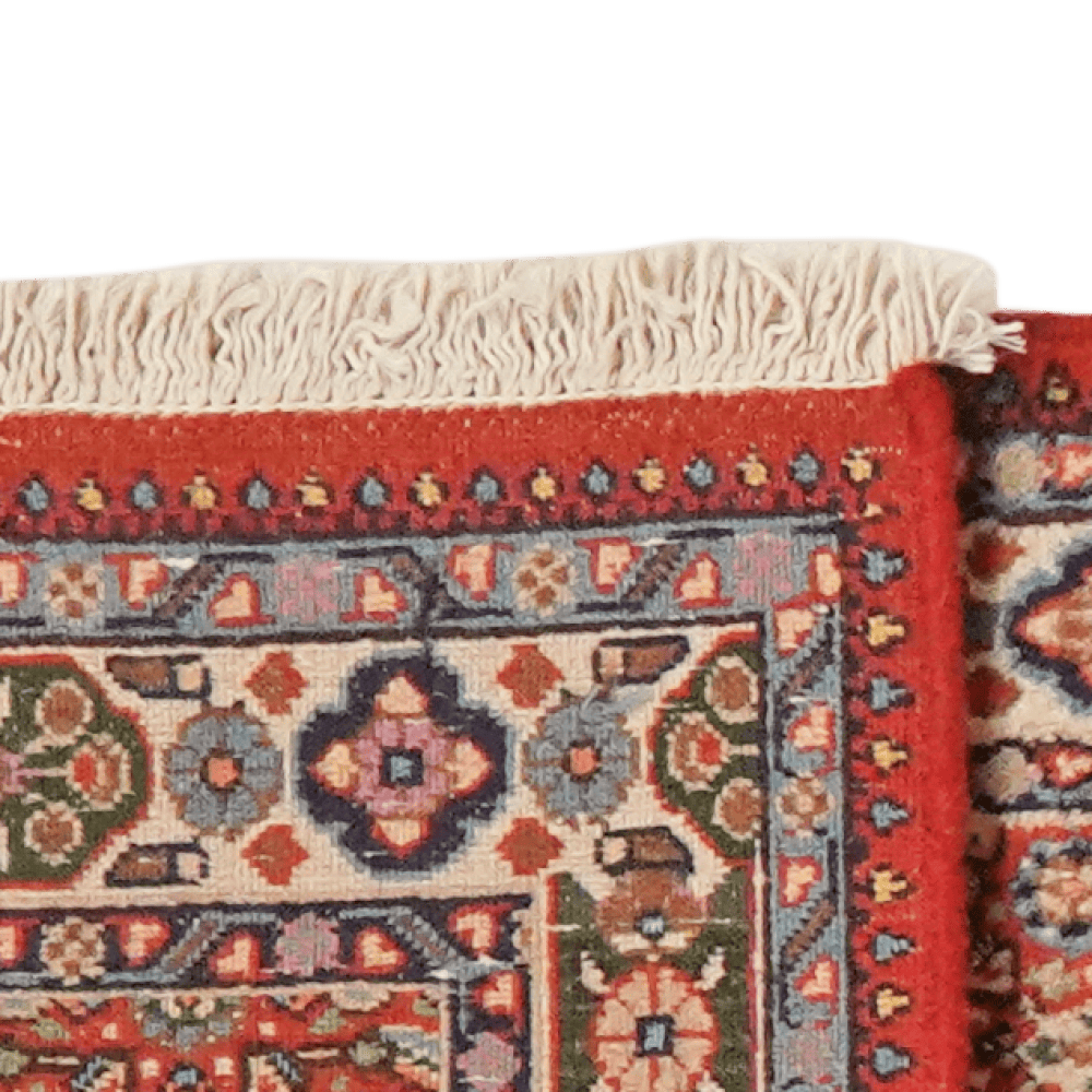 Moud Mahi — Hand-knotted, 49x196 cm, Red, 100% Virgin Wool | View 6