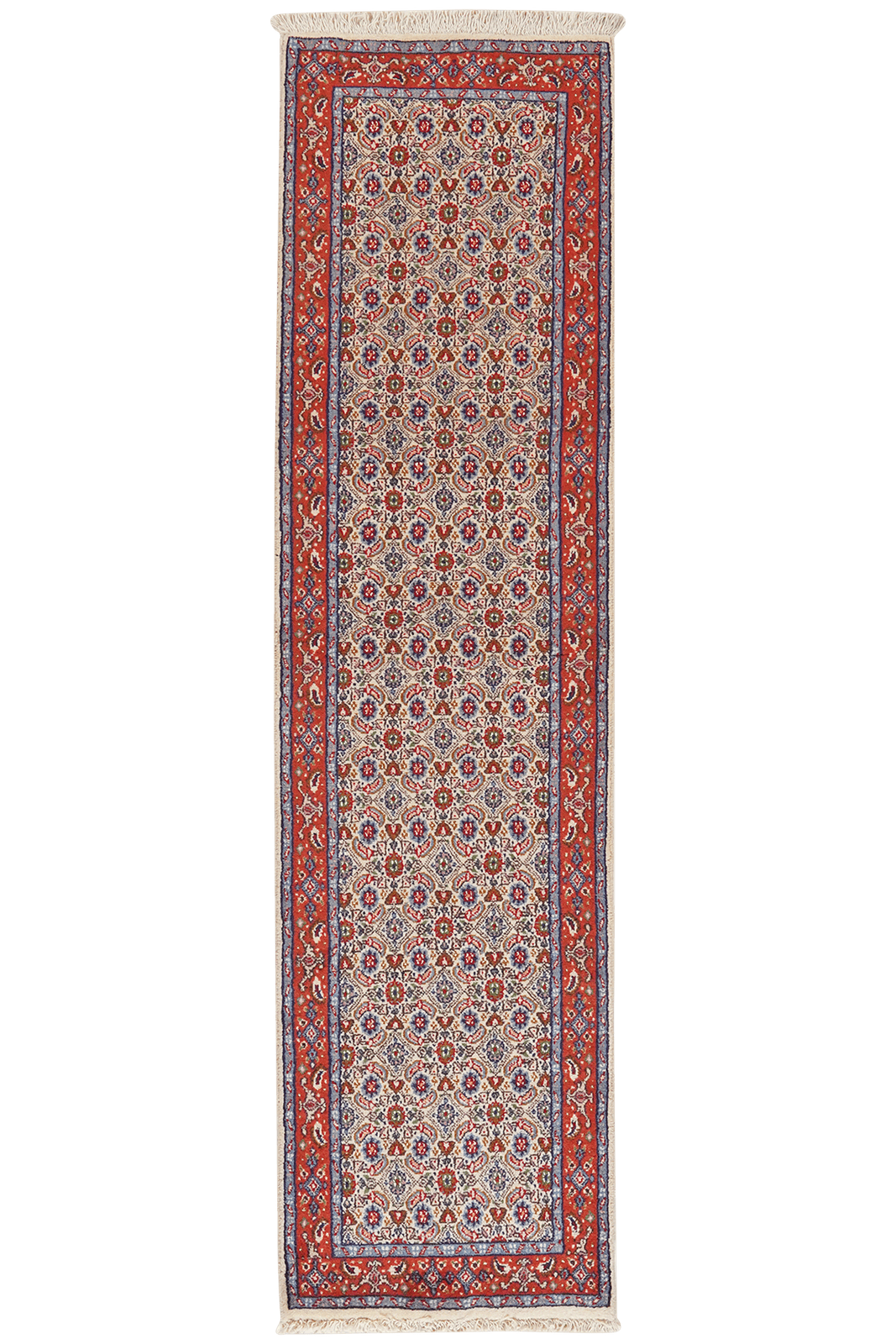 Moud Mahi — Hand-knotted, 50x196 cm, Beige, 100% Virgin Wool | Main view