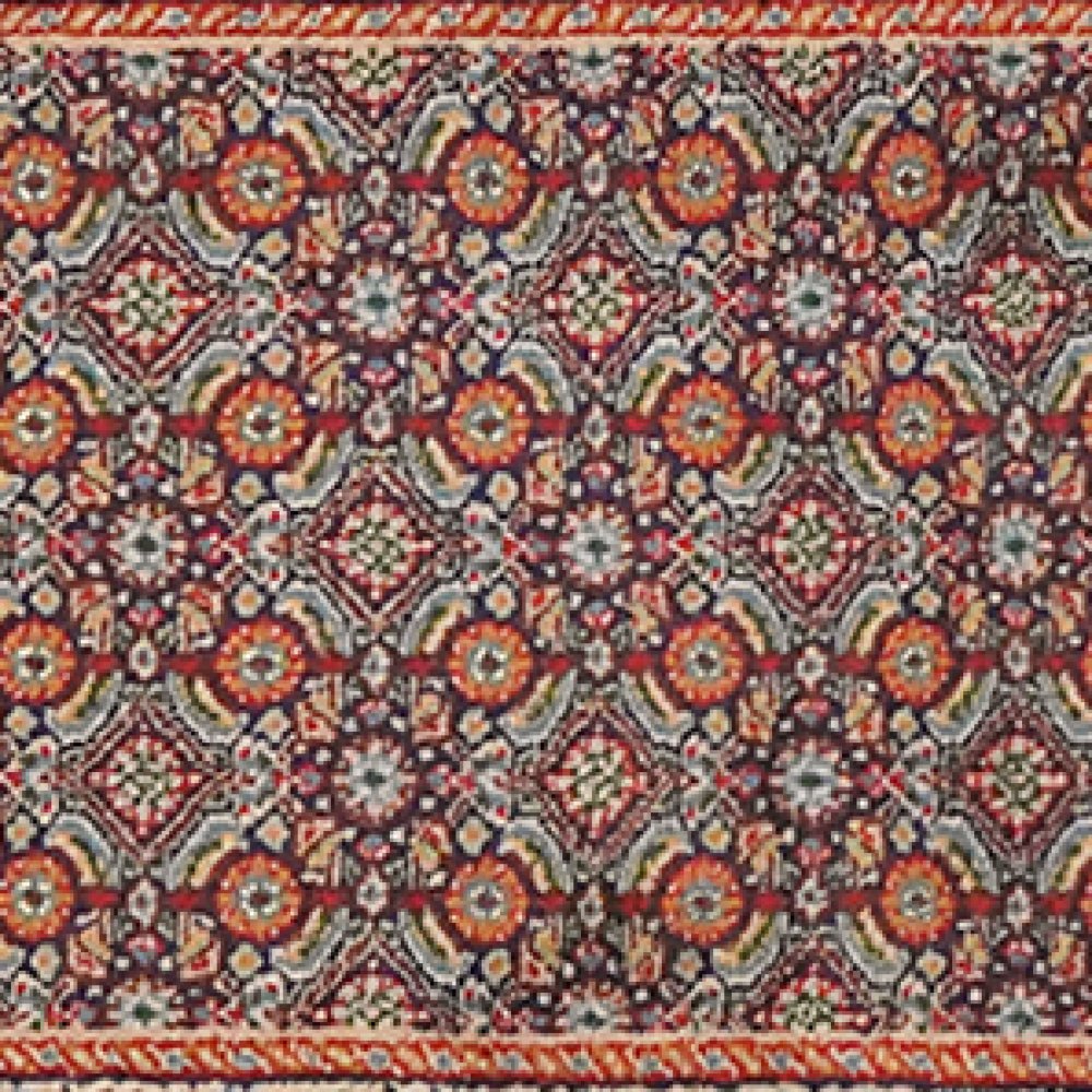 Moud Mahi — Hand-knotted, 49x195 cm, Blue, 100% Virgin Wool | View 4