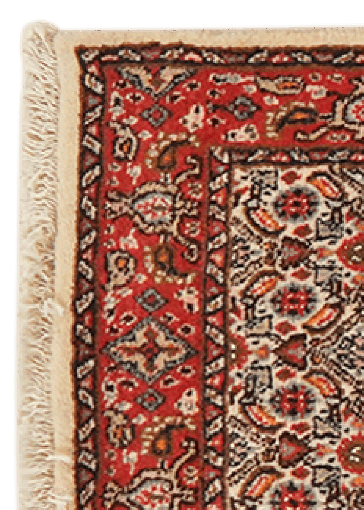 Moud Mahi — Hand-knotted, 47x198 cm, Beige, 100% Virgin Wool | View 3
