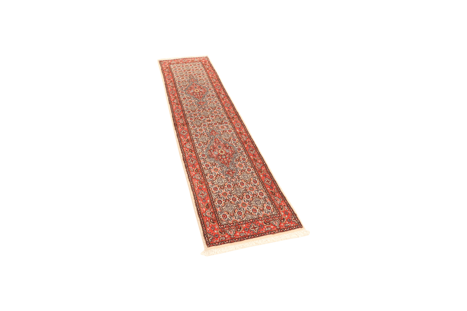 Moud Mahi — Hand-knotted, 47x198 cm, Beige, 100% Virgin Wool | View 5