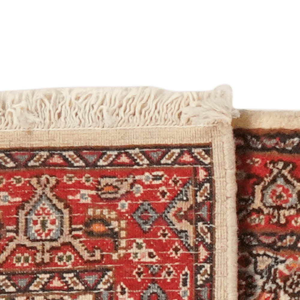 Moud Mahi — Hand-knotted, 47x198 cm, Beige, 100% Virgin Wool | View 6