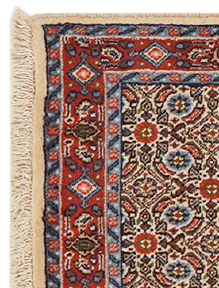 Moud Mahi — Hand-knotted, 49x200 cm, Beige, 100% Virgin Wool | View 3