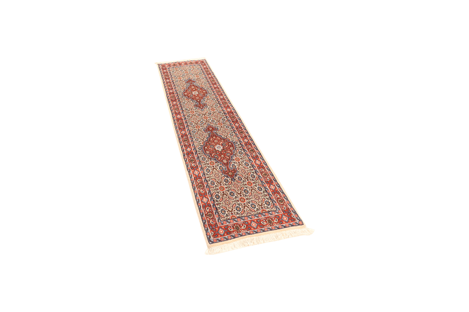Moud Mahi — Hand-knotted, 49x200 cm, Beige, 100% Virgin Wool | View 5