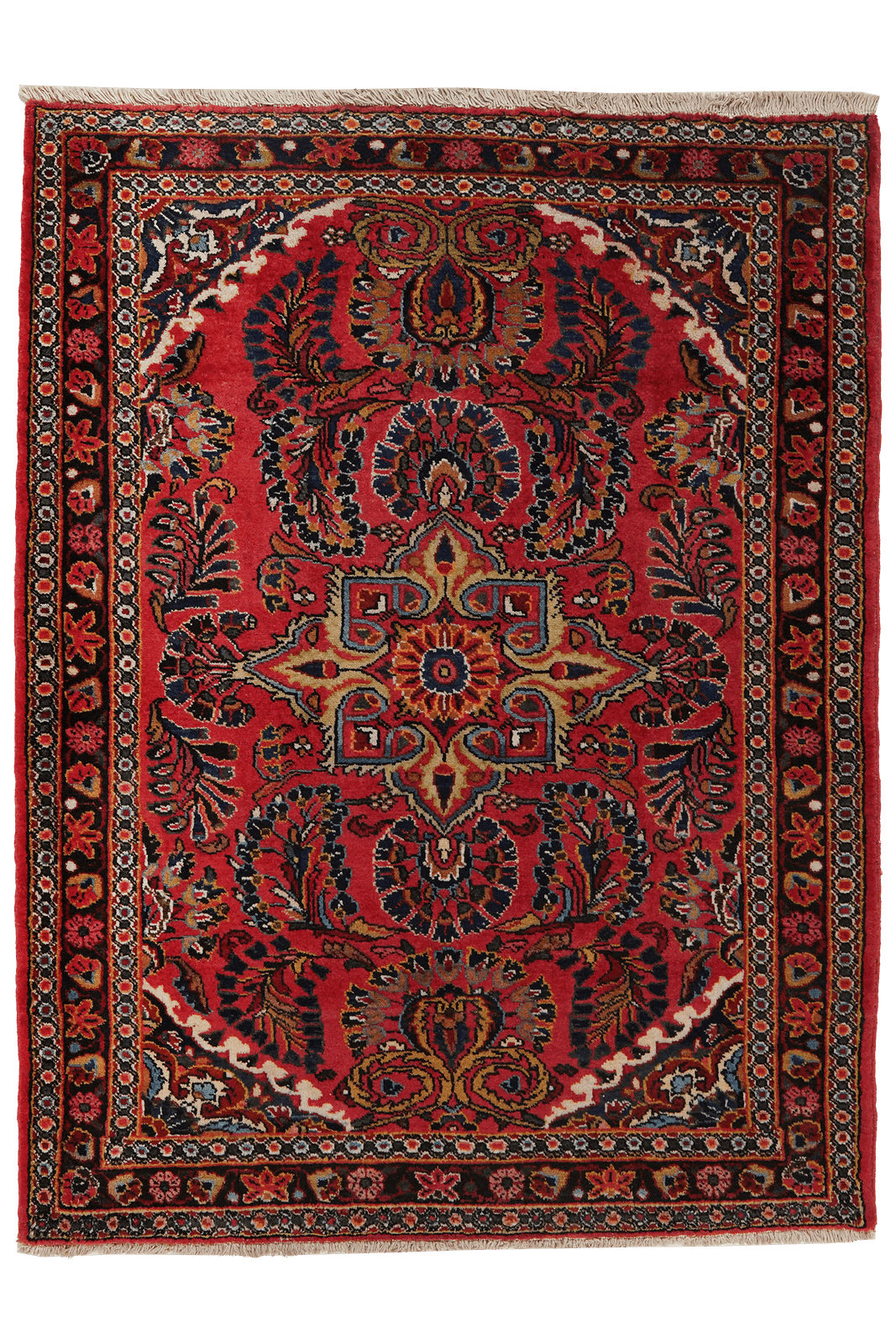 Lilian — Hand-knotted, 114x151 cm, Red, 100% Virgin Wool | Main view