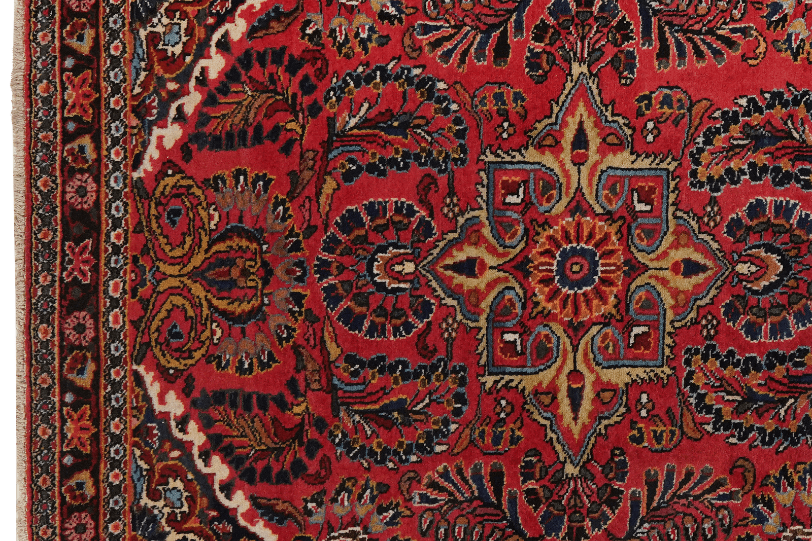 Lilian — Hand-knotted, 114x151 cm, Red, 100% Virgin Wool | View 3